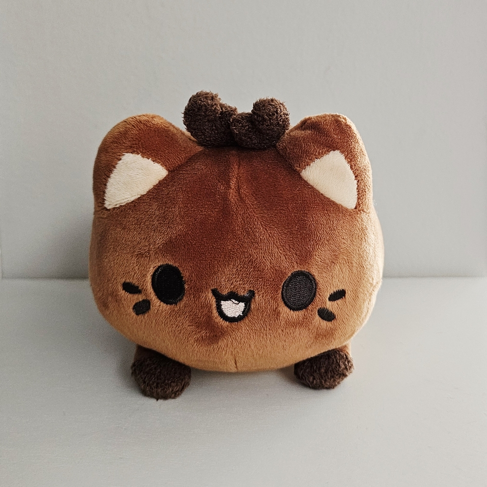 Brown Reindeer Cat Plush Toy